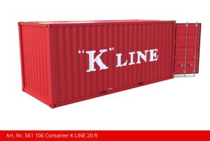 Container 20 ft K LINE rot - Kiss Schweiz 561106 Spur 1